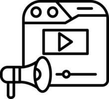 Video Marketing Vector Icon