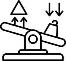 Seesaw Vector Icon