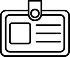 Identification Card Vector Icon