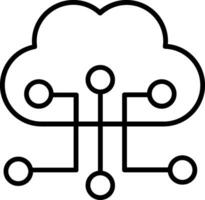 Cloud Configuration Vector Icon