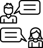 Conversation Vector Icon