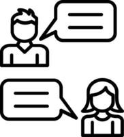 Conversation Vector Icon