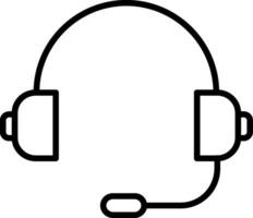 icono de vector de auriculares