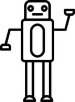 icono de vector de robot