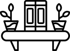 Bookshelf Vector Icon