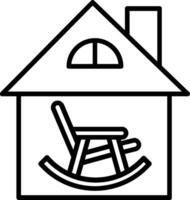 Retirement Home Vector Icon