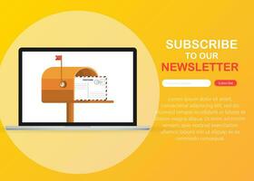 Subscribe Now For Our Newsletter. Subscribe Button Template. vector