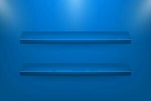 3d shop shelf for web background design. Dark background. Graphic element vector. Isolated vector. vector