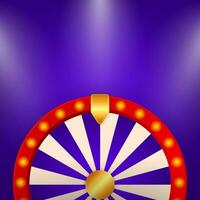 Fortune wheel in modern style. Vector illustration 3d style. Modern 3d graphic