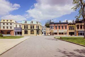 Los Angeles, CA - 18 Apr 2023 - Empty square of Warner Bros Studios photo