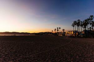 tarde tarde en Venecia playa en los angeles foto