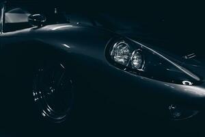 Dark shot of a sports car photo