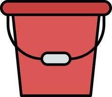 Water Bucket Vector Icon