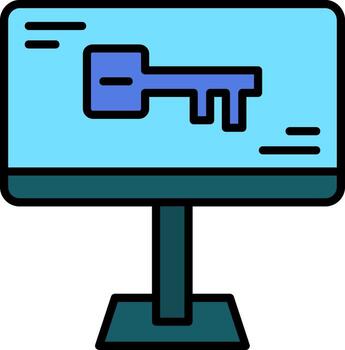 icono de vector de computadora
