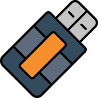 icono de vector de usb