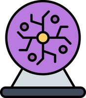 icono de vector de bola de plasma