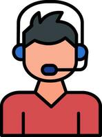 Call Center Agent Vector Icon