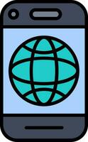 Mobile Internet Vector Icon