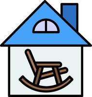 Retirement Home Vector Icon