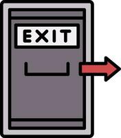 Exit Door Vector Icon