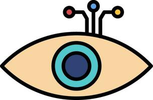 icono de vector de ojo