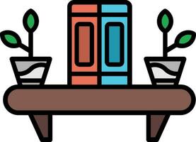 Bookshelf Vector Icon