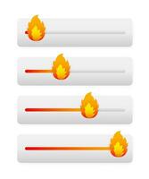 Level slider in flat style on white background. Flat vector. Arrow icon. Vector color icon