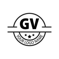 letra gv logo. gv logo diseño vector ilustración para creativo compañía, negocio, industria. Pro vector