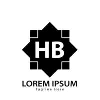 letter HB logo. HB logo design vector illustration for creative company, business, industry. Pro vector