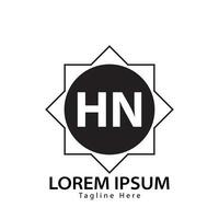 letter HN logo. HN logo design vector illustration for creative company, business, industry. Pro vector