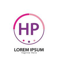 letter HP logo. HP logo design vector illustration for creative company, business, industry. Pro vector