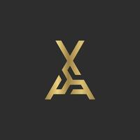 Alphabet Initials logo XS, SX, X and S vector