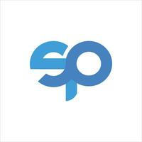sp y PD letra logo diseño modelo. sp,ps inicial establecido alfabeto icono logo diseño vector