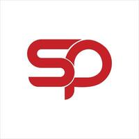 sp y PD letra logo diseño modelo. sp,ps inicial establecido alfabeto icono logo diseño vector