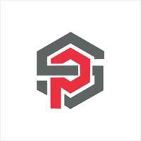sp and ps letter logo design template. sp,ps initial based alphabet icon logo design vector