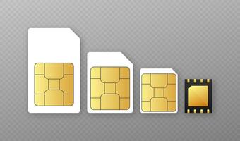 Digital e sim chip motherboard digital chip. Modern icon. White background. Vector template. Communication icon symbol.