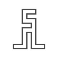 Initial SL letter logo vector template design. Linked letter LS logo design. Simple SL vector template.