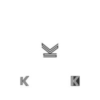 alfabeto letras iniciales monograma logo ks, sk, k y s vector