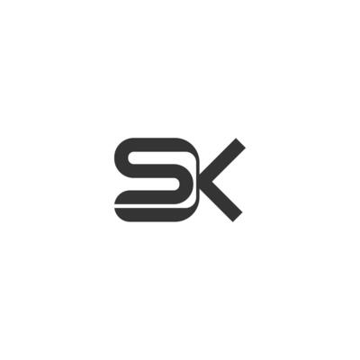 Alphabet letters Initials Monogram logo KS, SK, K and S