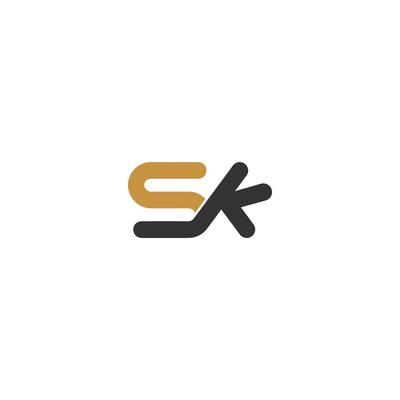 Alphabet letters Initials Monogram logo KS, SK, K and S