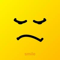 Yellow smile. Smile icon. Vector emoticon set. Vector background. Funny art