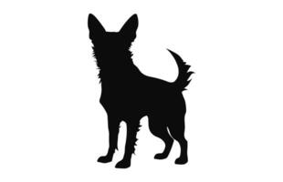 portugués podenco perro silueta negro vector gratis