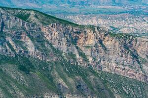 mountain landscape, ridge of rocky cliffs photo