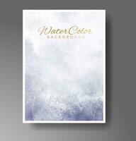 Cover template with watercolor background. Design for your cover, date, postcard, banner, logo. vector