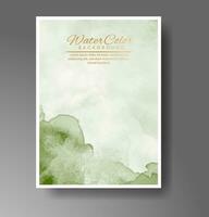 Cover template with watercolor background. Design for your cover, date, postcard, banner, logo. vector