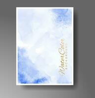 Cover template with watercolor background. Design for your cover, date, postcard, banner, logo. vector