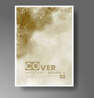 Cover template with watercolor background. Design for your cover, date, postcard, banner, logo. vector