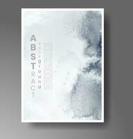 Cover template with watercolor background. Design for your cover, date, postcard, banner, logo. vector