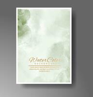 Cover template with watercolor background. Design for your cover, date, postcard, banner, logo. vector