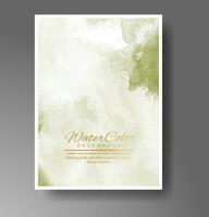 Cover template with watercolor background. Design for your cover, date, postcard, banner, logo. vector